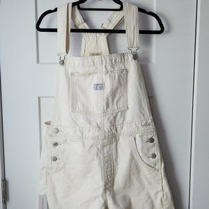 Levi's Premium Vintage Denim Shortall Medium White